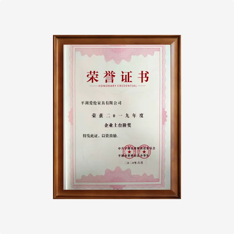 Honorary Credential – National High-Tech Enterprise Award (2019)
